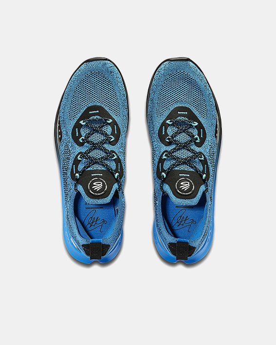 Unisex Curry Flow Go Running Shoes, Blue, pdpMainDesktop image number 2